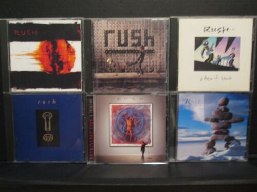 Rush 6 CD Lot Roll Bones Test Echo Show Hands Vapor Trails Retrospective 74-80