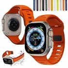 For Apple Watch Series Ultra2 9 8 7 SE 6 5 iWatch 49mm Silicone Sport Strap Band