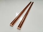 2 Pieces 1/2 110 COPPER SOLID ROUND ROD 12