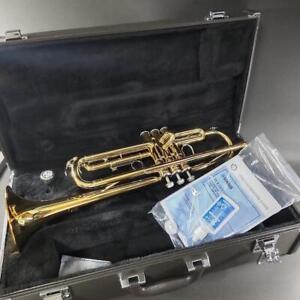 Yamaha YTR-2330 Trumpet standard model Bb Gold Lacquer w/ Hard Case medium large