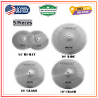 Mosico Low Volume Cymbal Pack Mute Cymbal Set 14161820 5 Pieces Drum C...