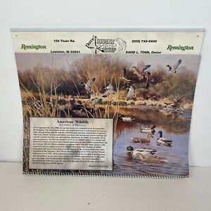 Vintage Remington 1999 Calendar Wildlife Scenes Lewiston Id Husky Sport Shop