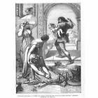 Griselda's First Trial of Patience (Chaucer) by COW Cope - Antique Print 1855