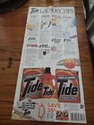 Vintage Tide Laundry Detergent Tips Print Advertisement Poster with coupon