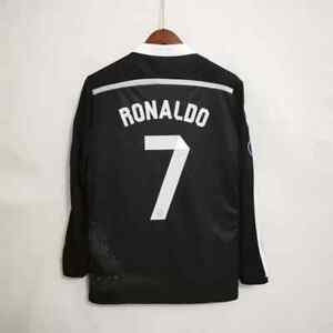 RETRO Real Madrid RONALDO #7 2014-15 Long Sleeve  Soccer Jersey