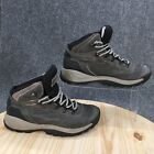 Columbia Boots Womens 9 Ridge Plus Hiking Gray Faux Leather Waterproof Lace Up