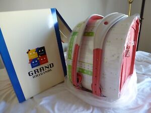 NEW JAPAN Randoseru School Bag Backpack SEIBAN Coral Pink/White Stitch