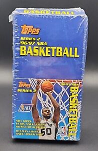 1996-97 Topps Series 2 Basketball Factory Sealed Retail Box (8 Packs) Kobe RC
