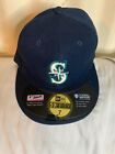New ListingSeattle Mariners New Era On-Field-Cap Cool Base Hat MLB Size 7 59fifty