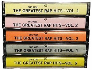 SUGARHILL GANG The Greatest Rap Hits CASSETTE Lot - 5 Tape Set Volume 1-5 Rare