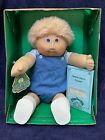 1984 Jesmar Cabbage Patch Kids Boy Doll, Tan Fuzzy Hair, Blue Eyes, UK Market