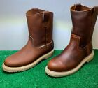 Men's Work Boots Pull On Leather oil slip resistant WATER PROOF STEEL/SOFT TOE