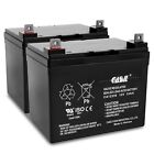 2 Pack CASIL 12v 33ah for 35ah Deep Cycle AGM Solar Battery Replaces 33Ah 34Ah