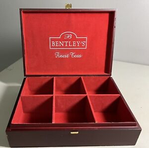 Bentley’s Finest Teas Elegant Box With 6 Velvet-Lined Compartments