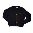 Vintage Men’s M Izod Cardigan Sweater Large USA Made Button Down Preppy 80s