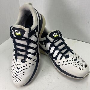 Nike Mens Fingertrap Max Shoes 644673-011 White Black Size 11.5