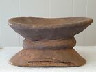 Old Early Antique Wooden Riser Compote Pedestal Woodenware RARE