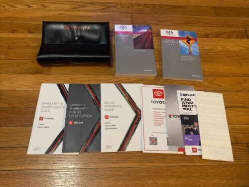 2021 Toyota Camry Owners Manual With Case And Navigation OEM Free Shipping