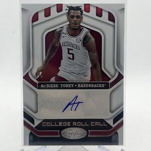 New Listing22-23 CHRONICLES DP Au'DIESE TONEY CERTIFIED COLLEGE ROLL CALL  RC AUTO ARKANSAS