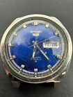 Seiko 5 Automatic Blue Dial Mens 39.1MM  Vintage 1970s Watch 6119-8273