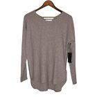 Max Studio NWT Brown Long Sleeve Sweater 100% 2-Ply Cashmere Size Large