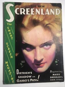 Screenland Magazine movie cinema March 1931- Marlene Dietrich