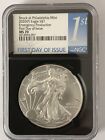 2020 P Silver Eagle Emergency Production NGC MS70 (First Day of Issue)