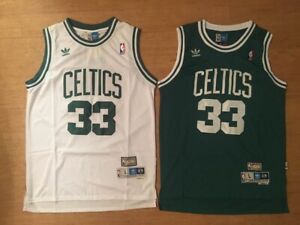 Larry #33 Bird Throwback Vintage Boston Celtics Men's Green/White Jersey