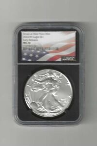 2022 (W) NGC MS70 EARLY RELEASES UNCIRC  1 OUNCE AMERICAN SILVER EAGLE (007)