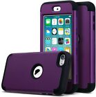 For iPod Touch 5th 6th 7th Gen - Hard Hybrid Armor High Impact Case Purple Black