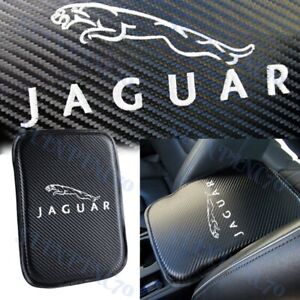Embroidery Carbon Car Center Console Armrest Cushion Mat Pad Cover for JAGUAR (For: 2016 Jaguar)