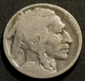 1918 D Buffalo Nickel Semi-Key Date Restored Five Cent 5c Coin B271