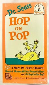 Dr. Seuss: Hop On Pop Plus 2 More Dr Seuss Classics (VHS, 1989) Random House NEW