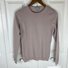 Pure Collection 4 S Small Cashmere Sweater Pullover Pink Metallic Glitter Crew