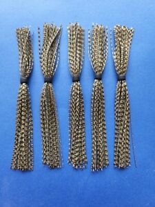 5 silicone Skirt Gold Fish Scale  5-A253 Lure Spinnerbait Buzz jig Bass Tackle