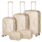 Luggage Set 5Pieces Hard Shell Suitcase Set Family Travel Luggage Suit Business