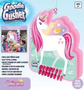 Unicorn Piñata Birthday Party Treats Games Goodie Gusher Pink 15 Keys