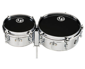 Used Latin Percussion 6-8 Mini Timbales Snares Mount Steel Cr