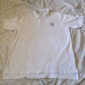 New ListingJaws Jr Golf Association Polo Golf Shirt Mens Medium White Adidas Jaworski