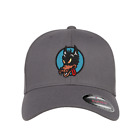 Grateful Dead Wolf Embroidered Flexfit Fitted Ball Cap
