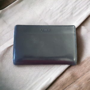 Coach Vintage Glove Tanned Black Leather Bifold Sm Coin Purse Wallet