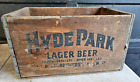VINTAGE HYDE PARK LAGER BEER BREWERIES CO WOOD CRATE WOODEN BOX CASE ST LOUIS MO