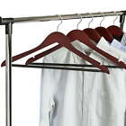 New ListingNon-Slip Wood Suit Clothes Hangers with Swivel Hook Cherry Finish 24-Pack