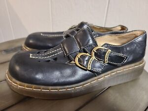 Vintage Doc Martens Mary Janes Made In England Double Buckle UK 7 - US 9
