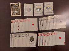 Vintage Type 2 1967 BLACK Las Vegas GOLDEN NUGGET Deck of Playing Cards Complete