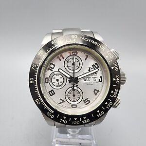 Invicta Speedway Reserve Watch Men 45mm Silver Dial Chronograph READ!! Automatic