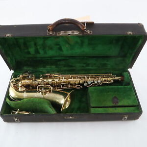 C.G. Conn Alto Saxophone in Gold Plate SN 55756 FULL OVERHAUL