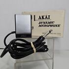 AKAI ADM-5 Dynamic Reel Reel Microphone 50k Black Silver WORKING Vintage Japan