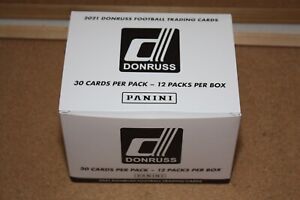 2021 Panini Donruss NFL Football Factory Cello Value Fat Pack Box (12 Packs)
