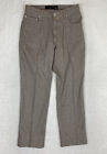 NWT Corneliani ID Wool Flat Front Casual Pants Size 30X27 Brown